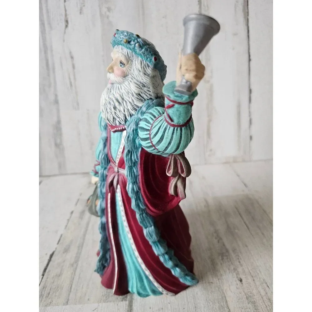 Vintage ceramic Santa Bell fruit traditional‎ Victorian Xmas decor